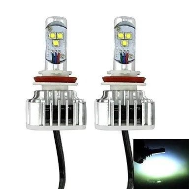 H7 6000LM CREE Chips LED Bulbs 6000k White/Warm White 60W Canbus Head light Conversion Kit Brighter than 75W Headlight | Автомобили и