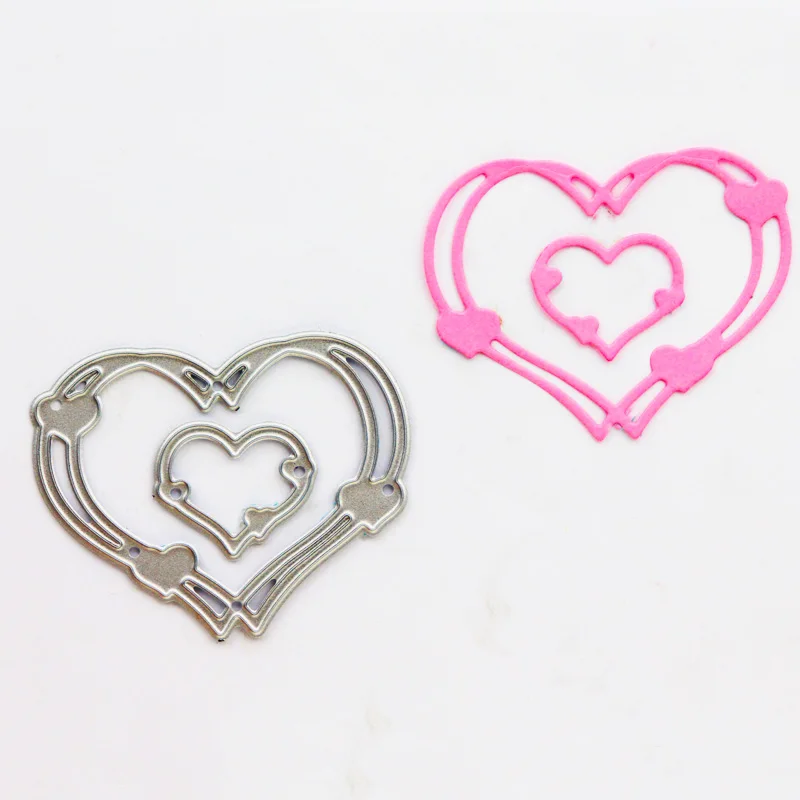 Сердце dies Happy Valentine металлические режущие штампы товары с любовной символикой Cut
