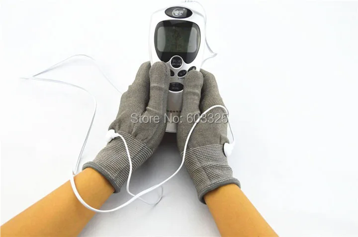Hand Pain Relief Massager Therapy Massage Electric Digital With Fiber Electrode Gloves | Красота и здоровье