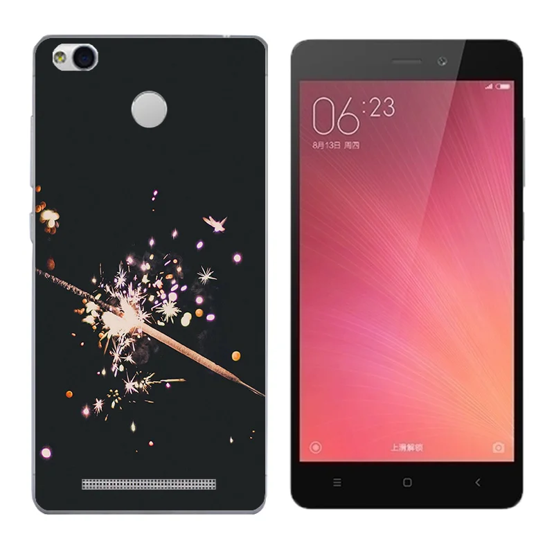 for Coque Xiaomi Redmi 3S Case Cover 5.0 Triangle Printing TPU Silicone 3 Pro Hongmi S |
