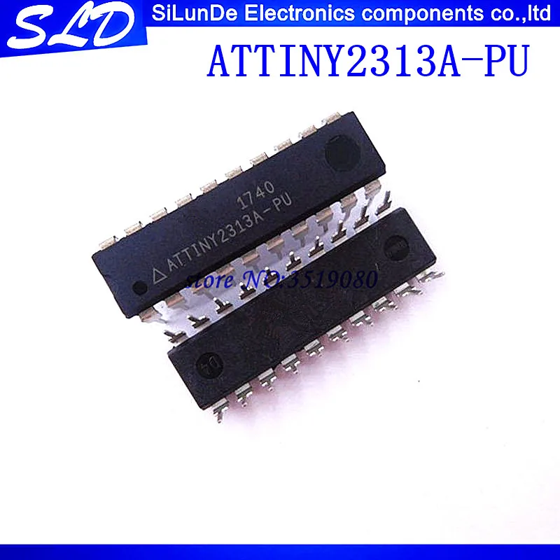 Микросхема ATTINY2313A-PU ATTINY2313 DIP20 MCU 8-битный ATTiny AVR RISC 2 5 в/3 3 В/5 в 20-контактный DIP