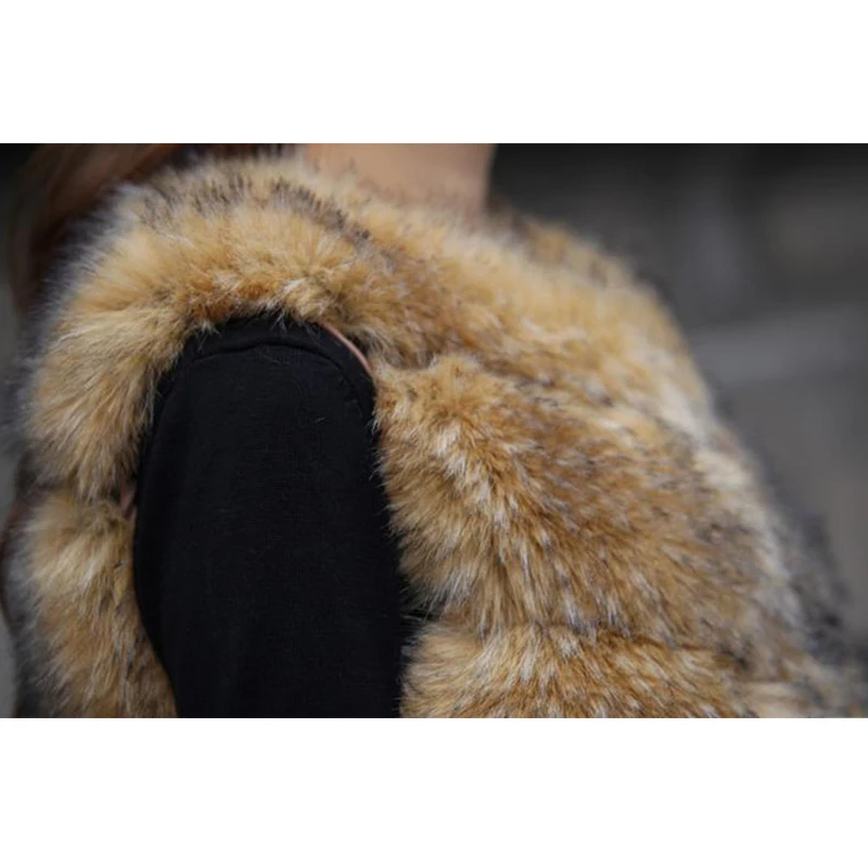 2017 Зимний новый высококачественный жилет из искусственного меха роскошное