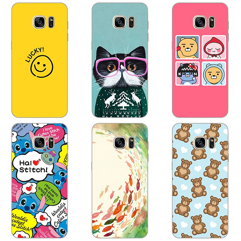 For Samsung Galaxy S7 G9300 G930F Case Hard Plastic Back Cover Cases Painting Abstract Coque Patterned Shell Skin |