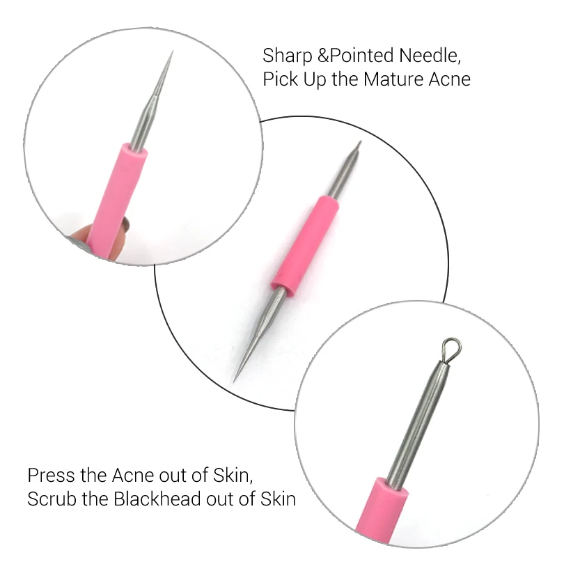 Brainbow 1 шт. силиконовая игла для удаления акне инструменты ухода за лицом удаление