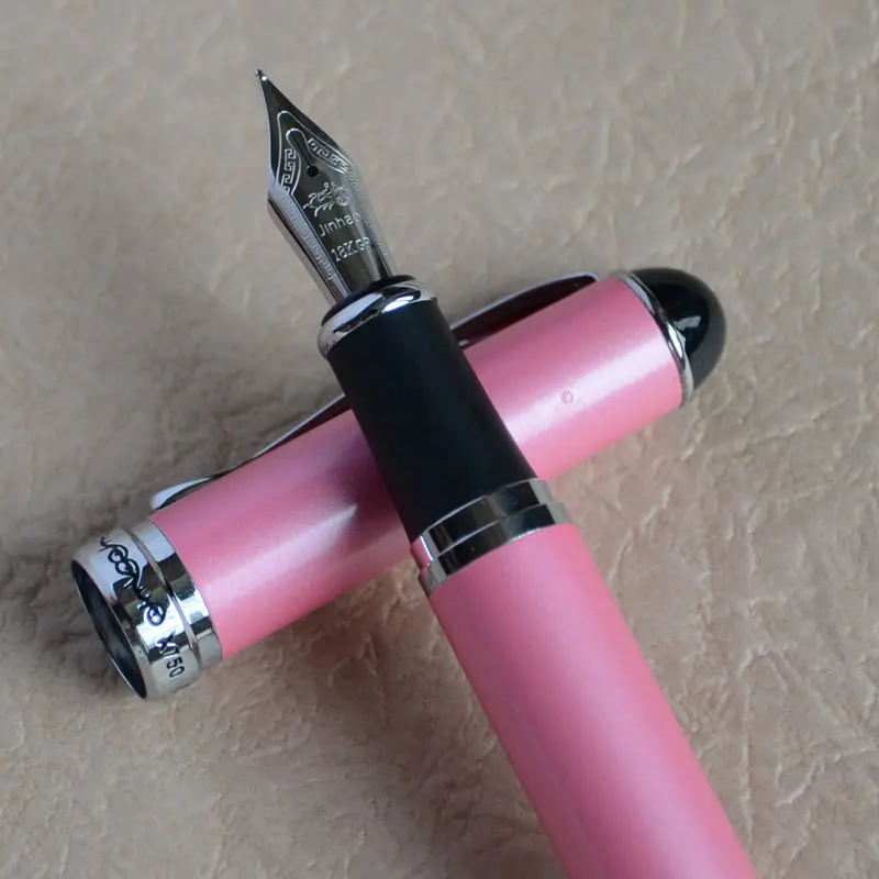 JINHAO X750 Исполнительный розовый перьевая ручка 0 7 мм Средний наконечник