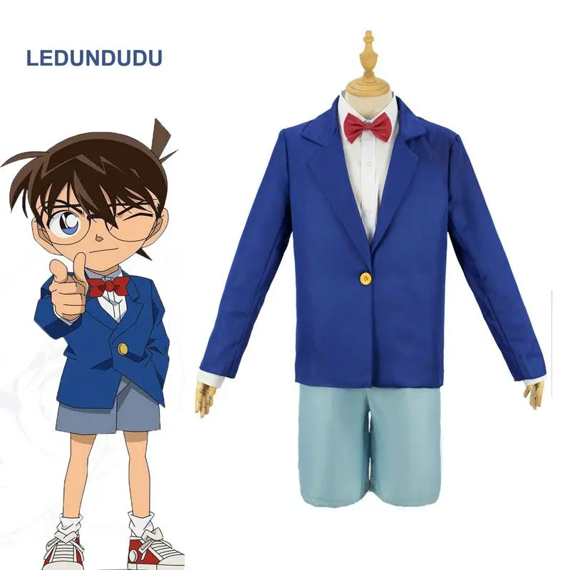 Япония мультфильм детектива Конан чехол закрытый Kudou Shinichi косплей костюмы для