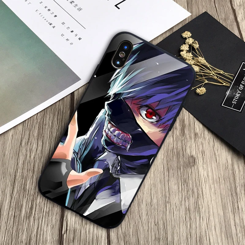Чехол для телефона с японским Аниме Tokyo Ghoul Japan мягкий силиконовый черный чехол