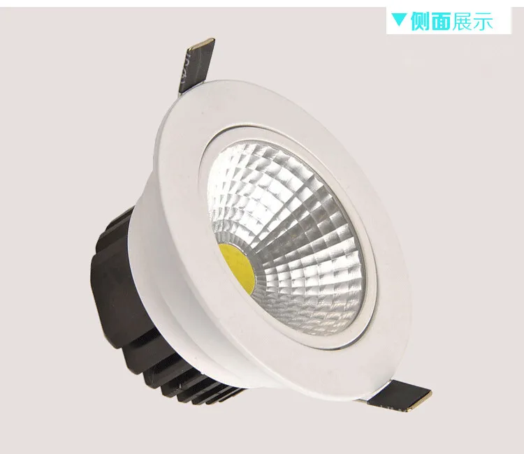 Бесплатная доставка 1 шт. утопленный светодиодный потолочный светильник с cob