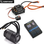 Водонепроницаемый бесщеточный ESC T  TRX штекер Hobbywing EzRun Max8 v3 150A + мотор 4268 KV2600 светодиодный светодиодное программирование для 18 радиоуправляемых машинок, грузовиков