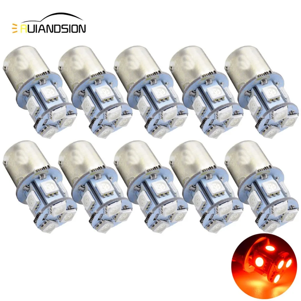 10x1156 BA15S P21W BAU15S PY21W 8 SMD 5050 светодиодный Авто тормозной фонарь стоп стоянки задних