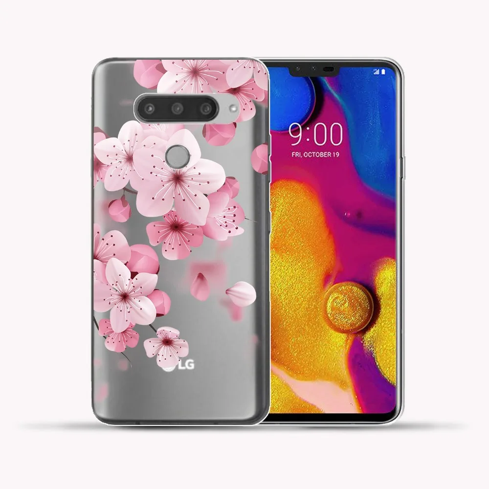 Hyr чехол цветок силиконовый для LG V40 ThinQ сексуальный кружевной Цветочный Мягкий