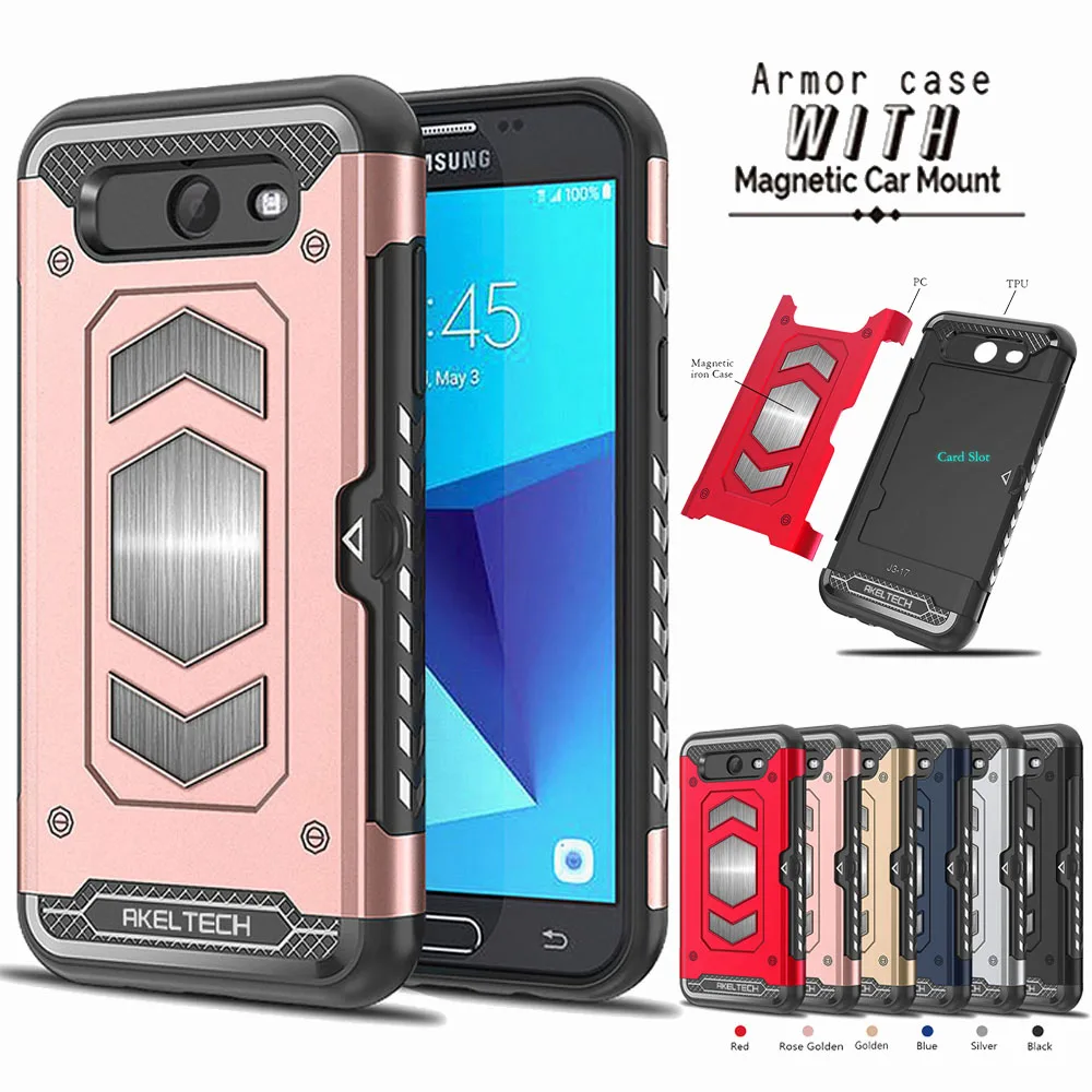 Магнитный армированный чехол для Samsung Galaxy J7 V J727V/J7 Perx J727P/J7 Sky Pro/J7 2017/Halo|Бамперы| |