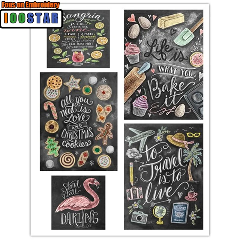 Алмазная картина Life is What You Bake It Сделай Сам хобби еда Вышивка украшение для