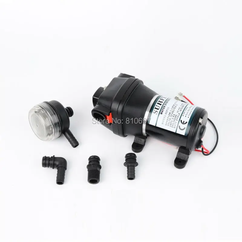 SURFLO KDP-30A DC 12V Высокая Всасываемость 1 8 метров Santoprene мембранный Водяной насос 10LPM