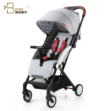 grey 5kgfactory Роскошная легкая складная детская коляска, коляска для новорожденного, детская коляска, четыре зонтик-цветовое колесо, коляска - Цвет: grey