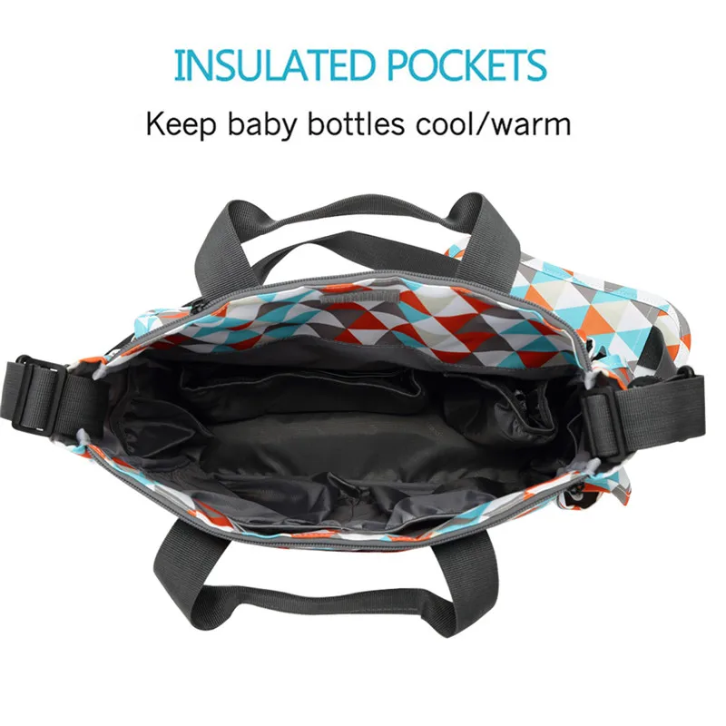 Lekebaby plaid handbag shoulder diaper bag organizer nappy maternity bags for mother baby stroller large capacity Changing Pads | Мать и