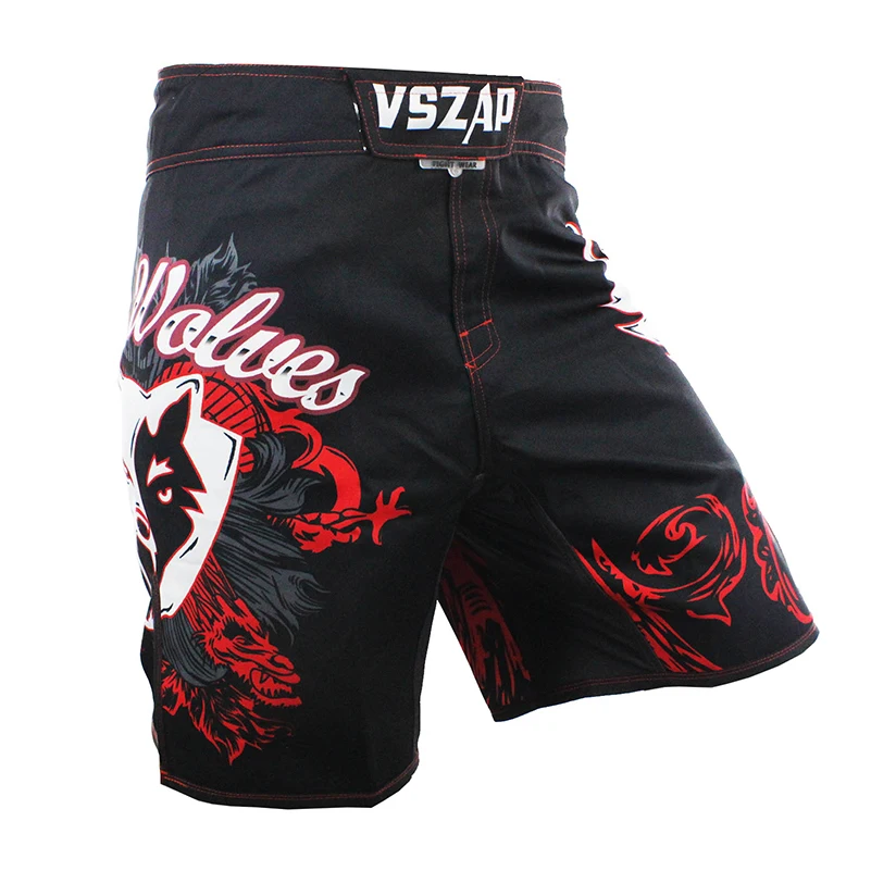 Боксерские Шорты THE WOLVES MMA эластичные тренировочные шорты для ММА джиу джитсу Bad Bo