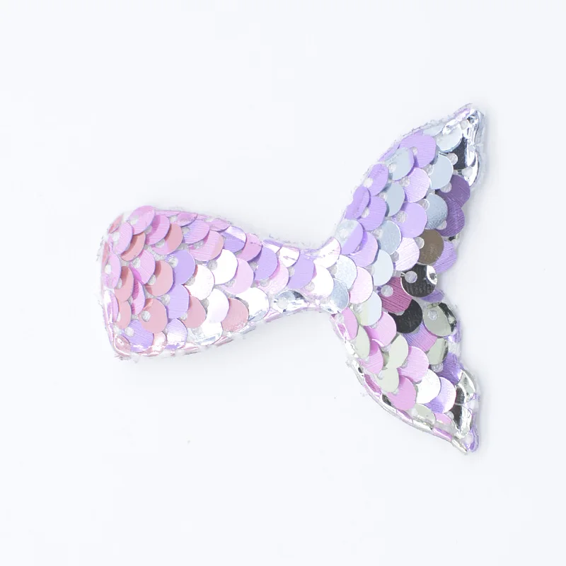 Mermaid Tail Радужная звезда, галстук-бабочка, хвост русалки, Бабочка, кролик, сердце, мышка, блестки, аппликация для рукоделия, аксессуары для головных уборов H67 - Цвет: Mermaid Tail
