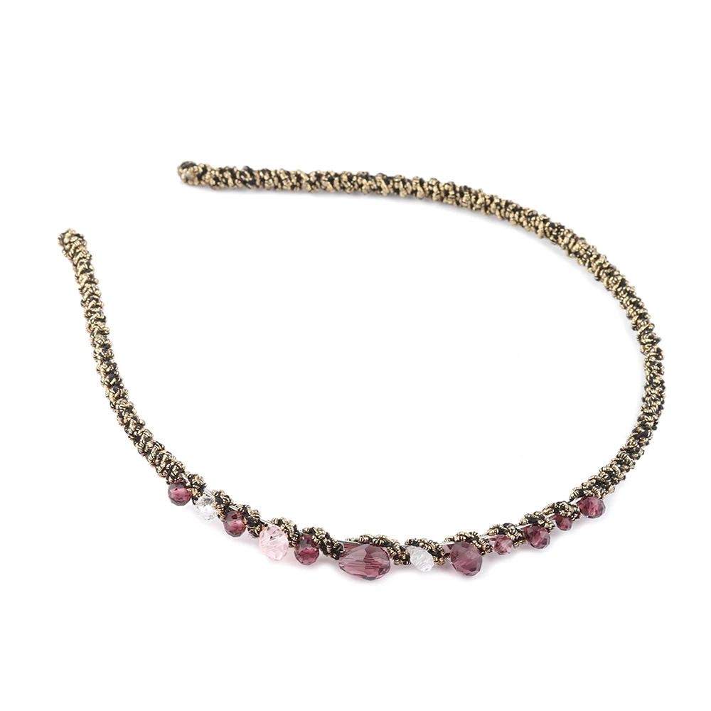 Женская повязка на голову с кристаллами 7 цветов|band yahoo|accessories modernband accessories |