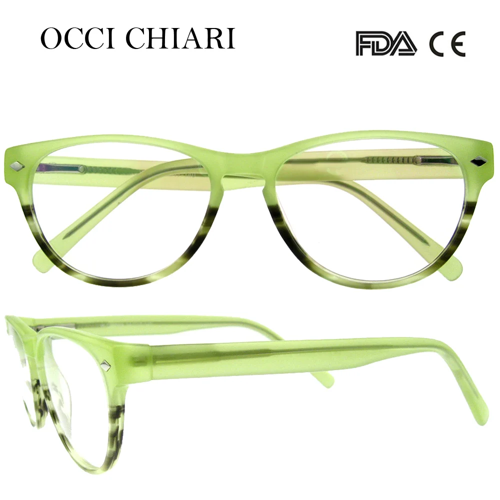 OCCI CHIARI новые модные женские очки из ацетата с защитой от радиации, оптические оправы, очки для девушек, W-CIOPPA