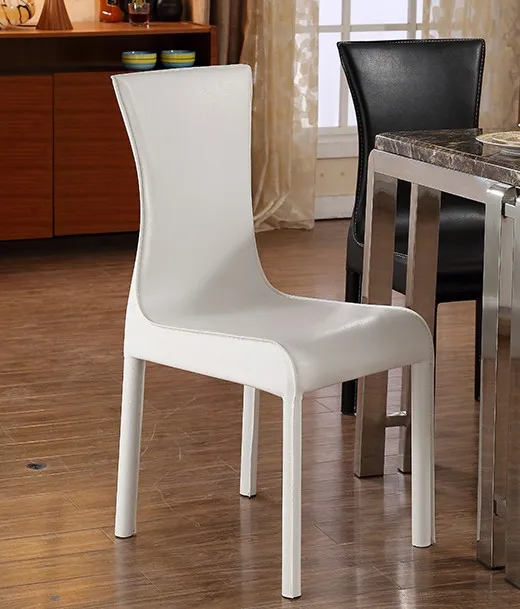MYBESTFURN простая из искусственной кожи стулья Комплект для обеденного стола
