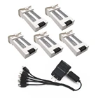 Литий-ионный аккумулятор 3,7 в 1000 мАч для радиоуправляемого квадрокоптера SJRC S20W T25 903048 Втч с зарядным устройством USB 3 в 1 для SJRC S20W