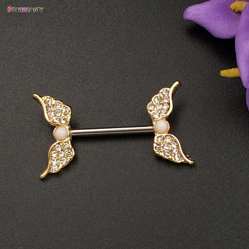 Starbeauty 2 шт./лот пирсинг для сосков с крыльями ангела Mamilo сексуальное женское