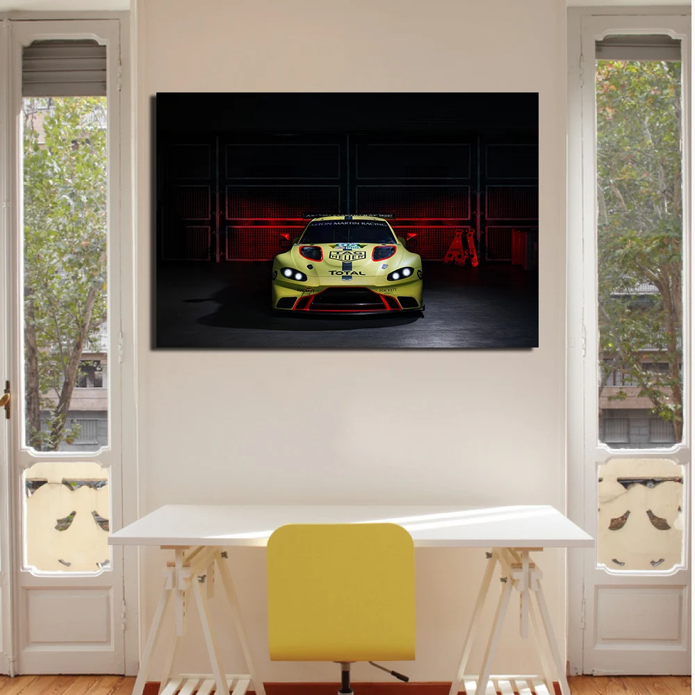 Aston Martin Vantage GTE плакат с суперкаром Современная декоративная рамка сделай сам