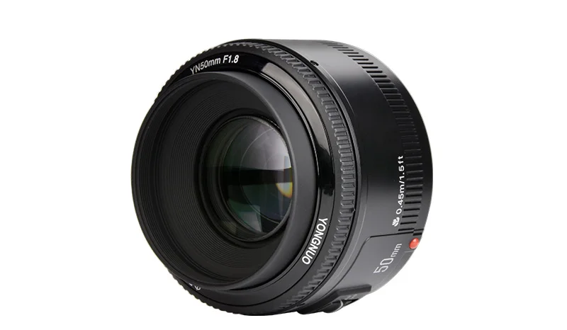 YONGNUO YN50mm F1.8 YN EF 50 мм f/1.8 AF объектив YN50 диафрагма Автофокус для Canon EOS Зеркальные фотокамеры