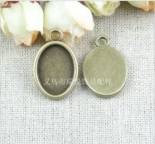 

Free Shipping(A3049) 18mmx13mm oval DIY bronze Cameo Settings Alloy Cork Base Making Charm Pendant Jewelry Accessories Findings