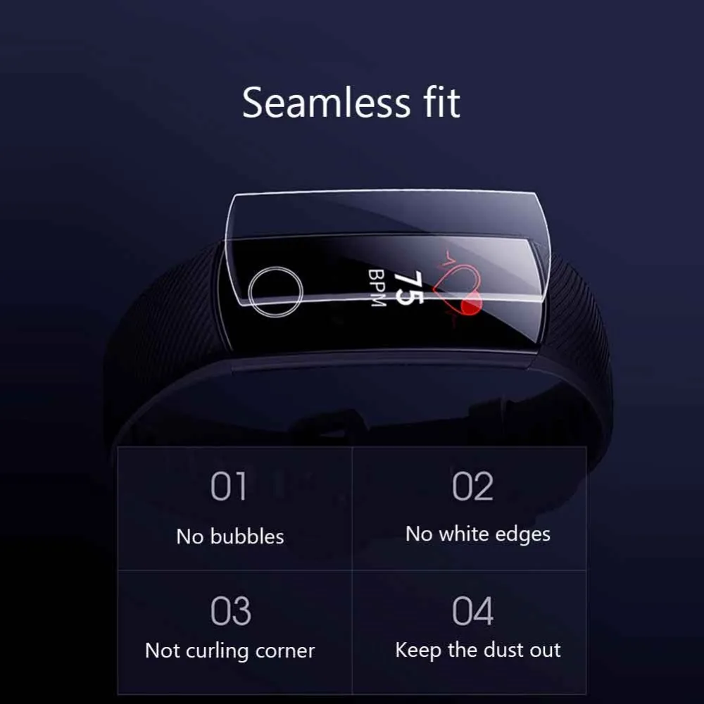 Ультрапрозрачный Мягкий чехол из ТПУ для полного экрана ремешка 4 Huawei Honor Band