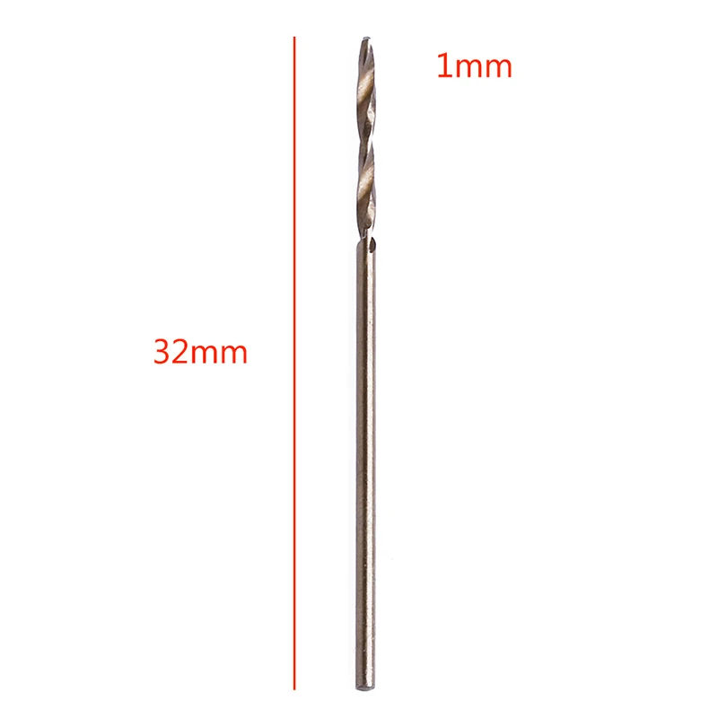 

10Pcs 1mm M35 Triangle Shank HSS-Co Cobalt Twist Drill Spiral Drill Bit Set High Quality