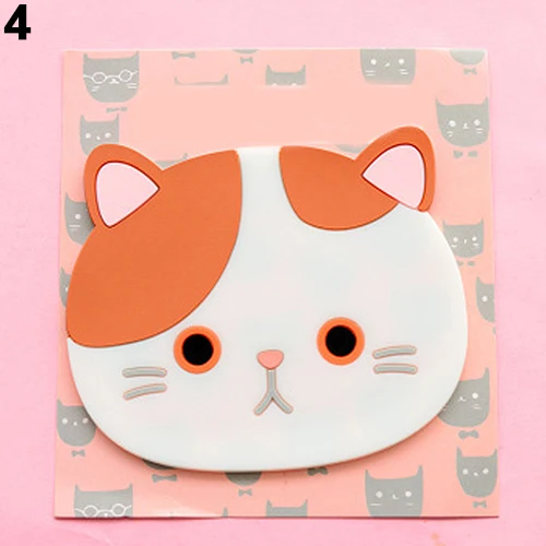 POP ITEM! Kitchen Cute Cartoon Cat Coffee Drink Glass Cup Placemat Holder Pad Coaster