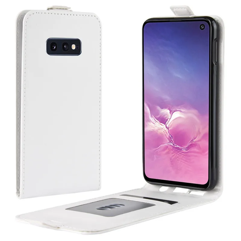 white Чехол для samsung Galaxy S10 Plus, кожаный чехол, защитный чехол для samsung Galaxy S10 S10E, флип-чехол s - Цвет: white