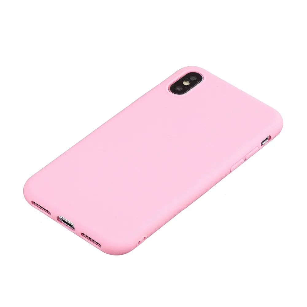 Карамельный цвет чехол для coque iPhone X XS XR/iPhone Max крышка Capinha Etui| |