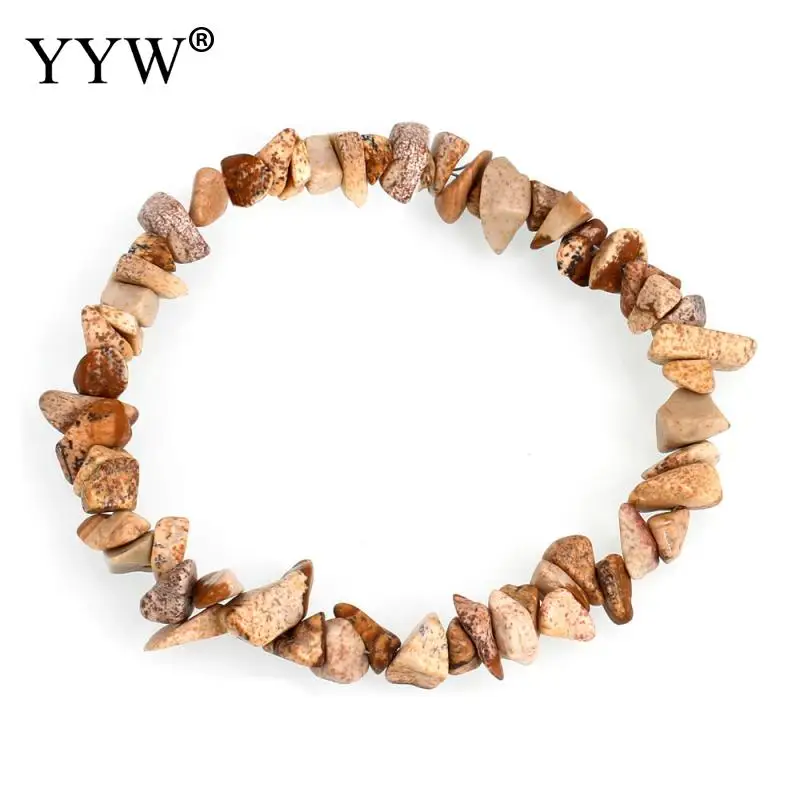 12 Colors Natural Gem stone Bracelet Healing Elastic Charm Chip Beads Crystal Bracelets For Women Fashion Jewelry Boho Bangles | Украшения
