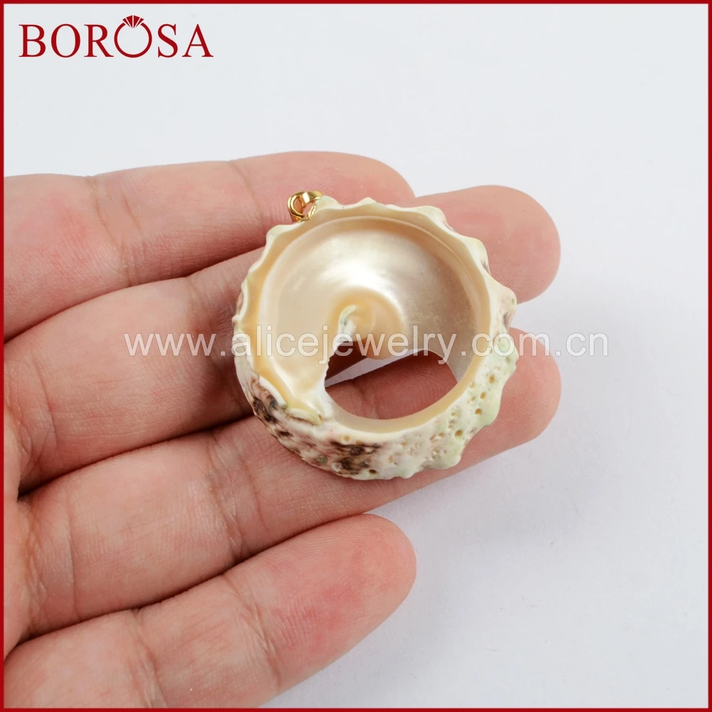 Ювелирные изделия BOROSA 10 шт 2019 Новое поступление круглые бусины золотого цвета с