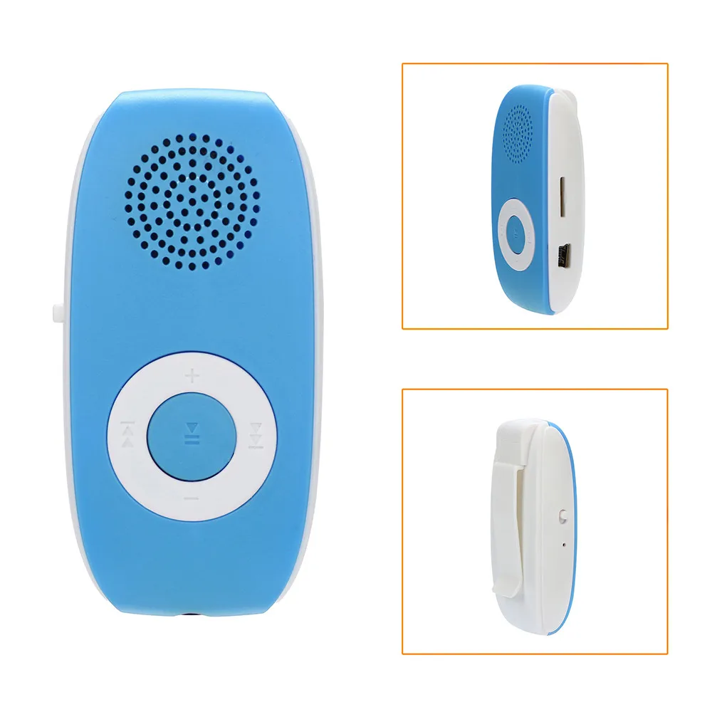 Лидер продаж 2019 USB MP3-плеер с зажимом поддержка SD TF карты 32 ГБ спортивные