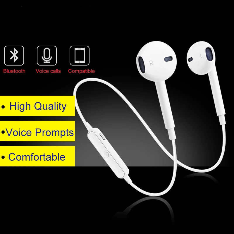JOZQA S6 беспроводные наушники Bluetooth гарнитура складные регулируемые с микрофоном