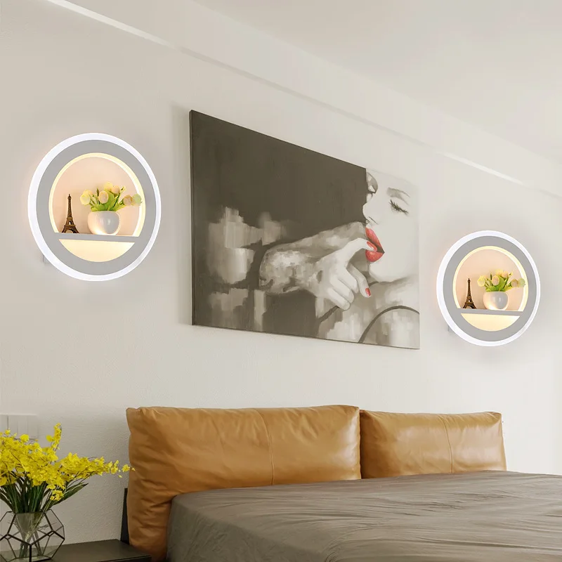 modern LED wall lamp minimalist round lights for Corridor aisel stair Creative sconce Home Decoration indoor living diningroom | Лампы и