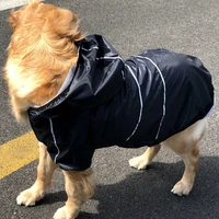 waterproof pet large dog raincoat big dog clothes outdoor coat rain jacket reflective medium large dog poncho breathable mesh
