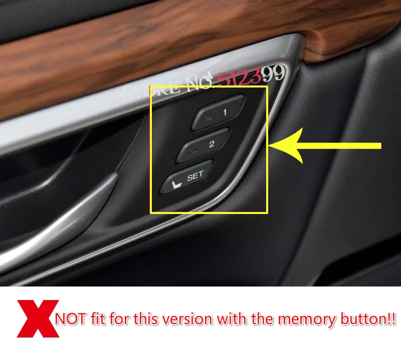 4* ABS Matte Inner Door Hand Bowl Cover Decorative Trim for Honda CRV CR-V 2017 2018 Car Styling Accessories | Автомобили и
