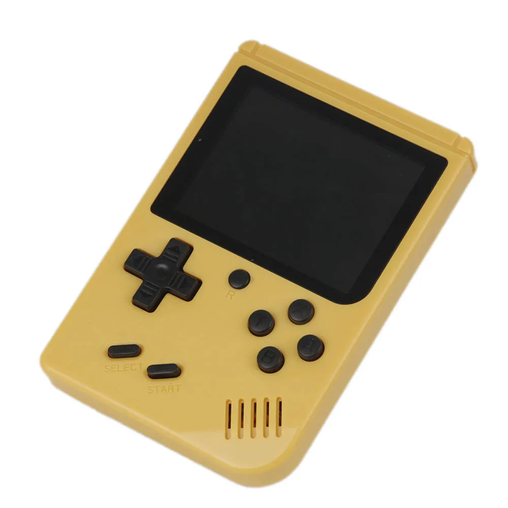 Yellow Coolbaby RS-6A, портативная мини портативная игровая консоль, подарок, 8 бит, 3,0 дюймов, цветной ЖК-дисплей, детский цветной игровой плеер, встроенный в 168 игр - Цвет: Yellow