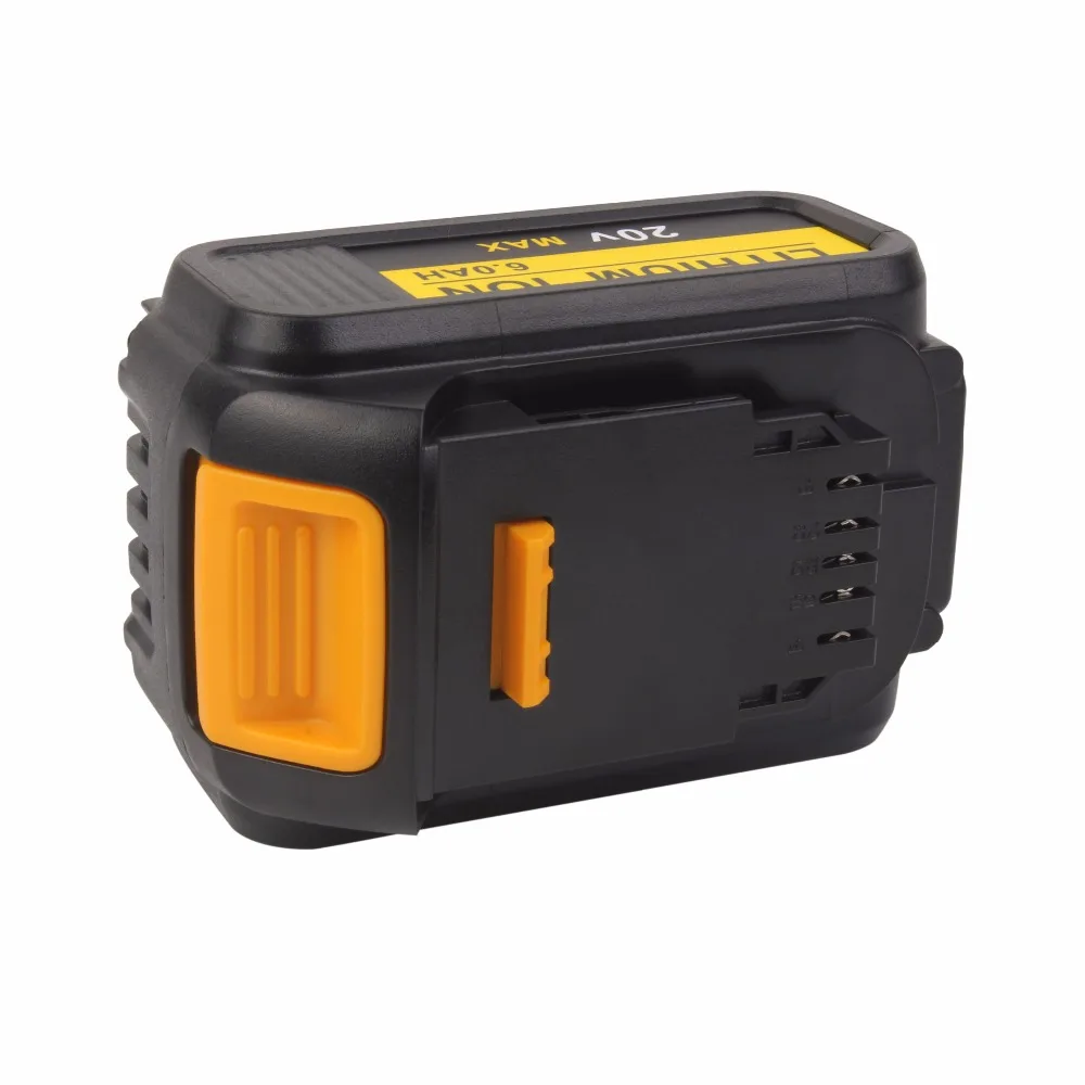 VANON для Dewalt 20 в 6000 мАч DCB200 литий-ионная аккумуляторная батарея для электроинструментов Max XR 6.0Ah литий-ионный DCB204 DCB205 DCD740 DCD780