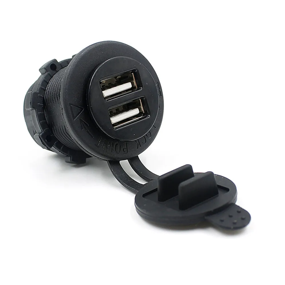 CARPRIE Автомобильная розетка с двумя usb портами 12 В постоянного тока зарядное
