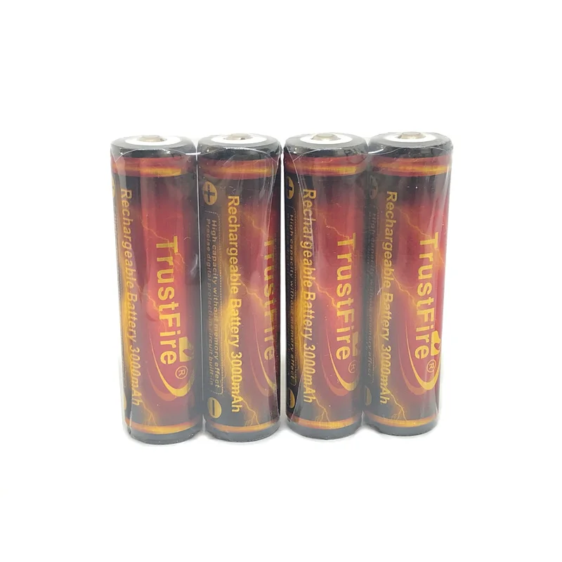 

TrustFire Protected 18650 Battery 3.7V 3000mAh By Camera Torch Flashlight 18650 Rechargeable Lithium Batteries with PCB