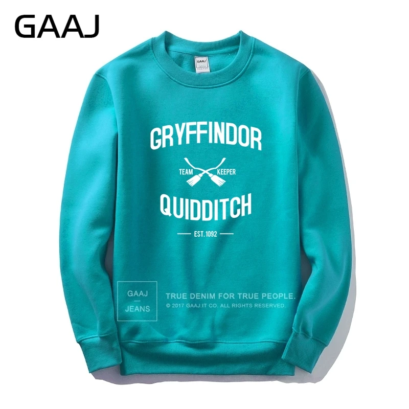 Sky Blue "Gryffindor Quidditch Team" Мужская и Женская толстовка с принтом популярная новая брендовая одежда с капюшоном для катания на коньках высокое качество толстовка#372R8 - Цвет: Sky Blue