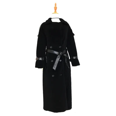 OFTBUY 2019 зимнее пальто женские ветровки натуральная шерсть мех овчины Кожа