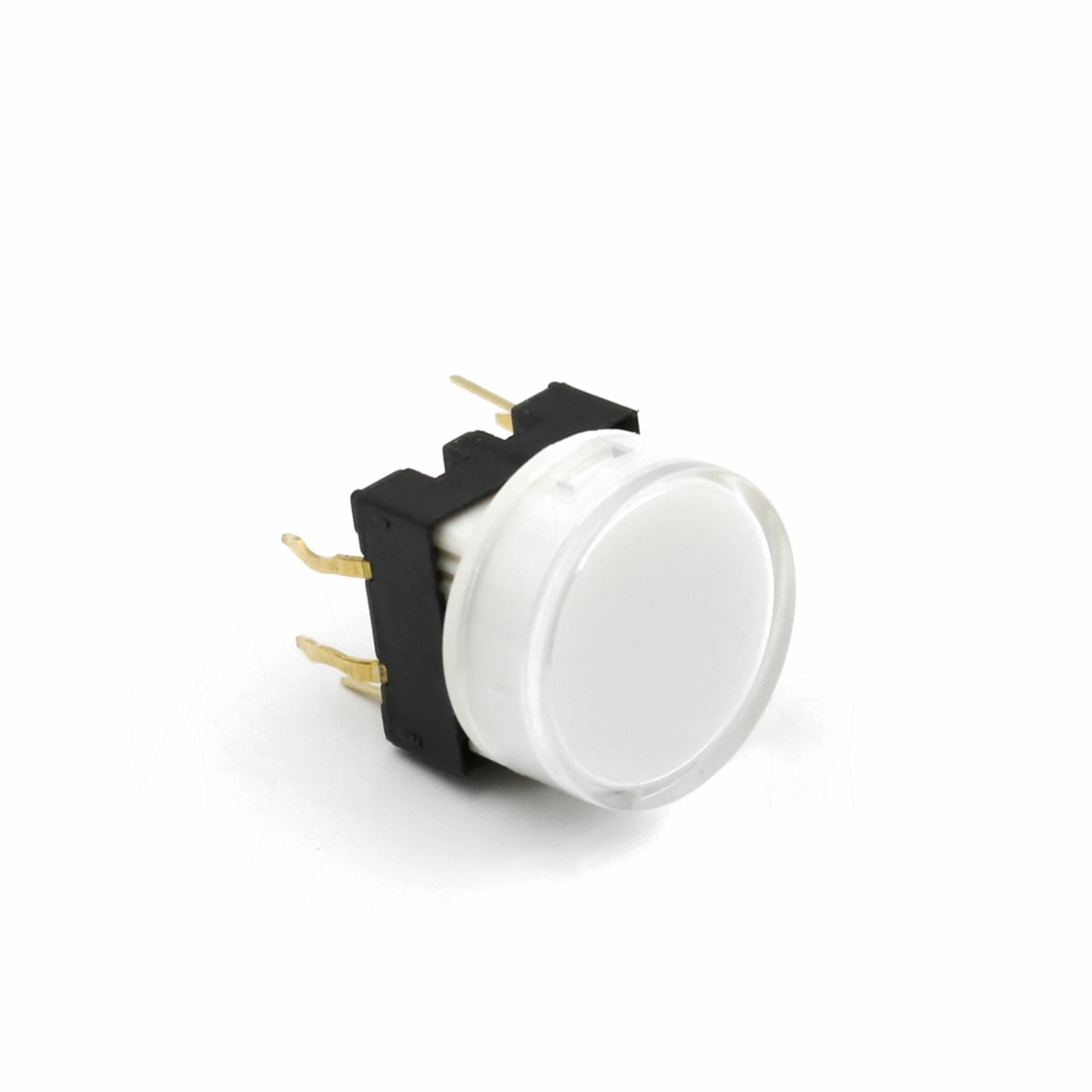 TS27 серии белый+ прозрачный колпачок 15 мм круглый Мгновенный SPST PCB кнопочный выключатель нажмите такт переключатель