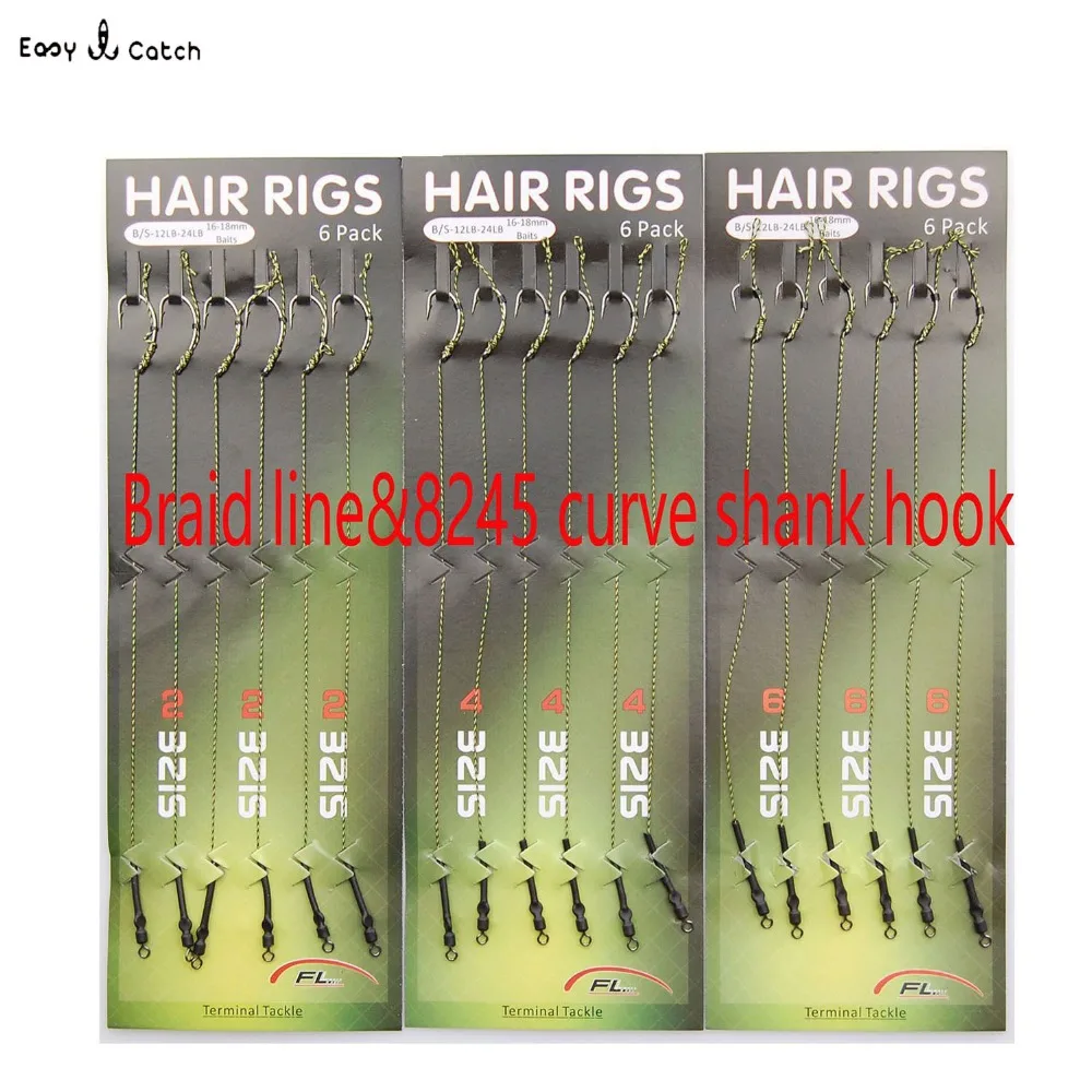 18 шт. = 3 упаковки/партия плетеные рыболовные крючки для ловли карпа | Спорт и